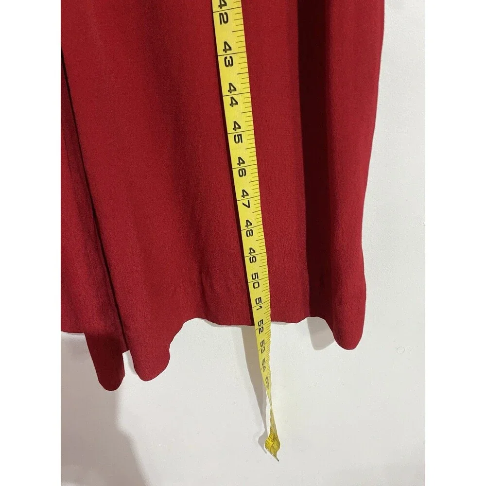 Maeve Anthropologie Jumpsuit 8 Red Grier Feminine‎ Romantic Crop Wide Valentines